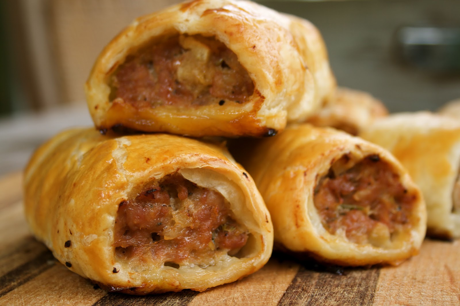 Experience the Wonderful. a crowd pleaser. {apple + pork sausage rolls.}