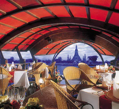 Inskde Manohra Dinner Cruise on Chao Phraya River, Bangkok 