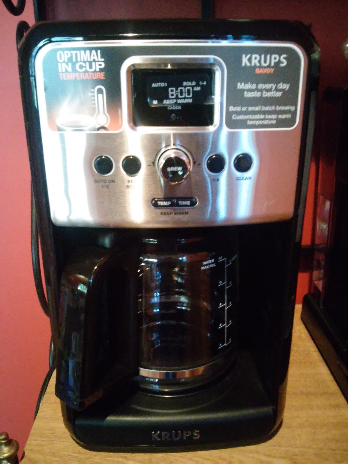 KRUPS SAVOY EC314 Coffee Maker & Giveaway The Review Stew