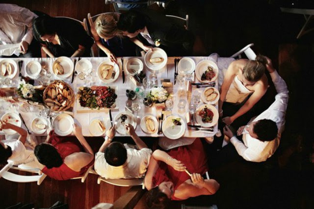 Fly Me To The Moon Trend Alert Family Style Reception Dining
