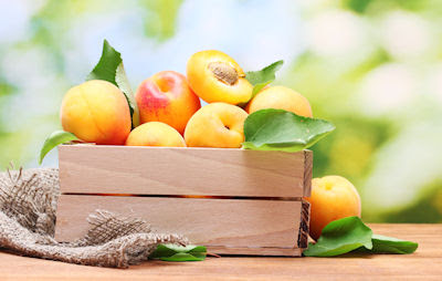 Duraznos frescos - Frutas del huerto - Apricots 