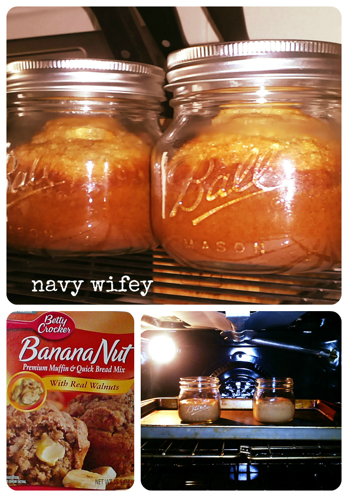Navy Wifey Mason Jar Baking!