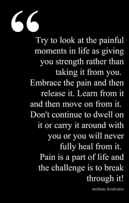 Positive & Inspirational Quotes: Pain is a part of life.