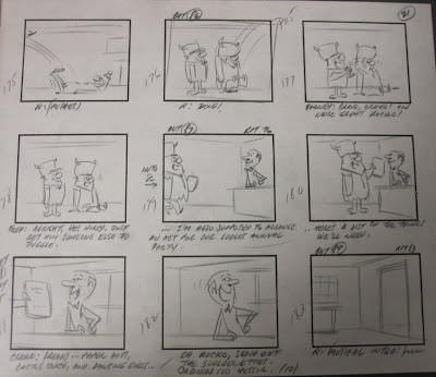 Storyboard from “Pebbles’ Birthday Party”