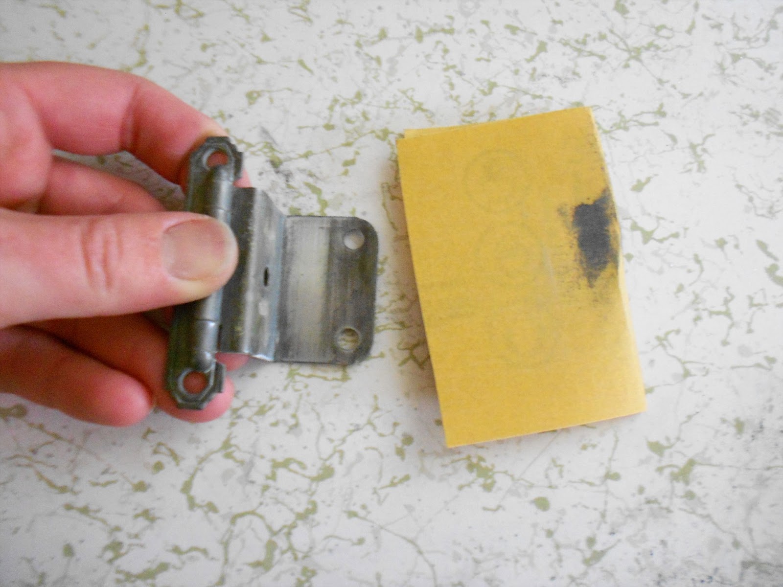 TwoFeetFirst Removing Paint from Hinges