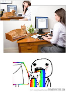 #187 funny puking rainbows meme face
