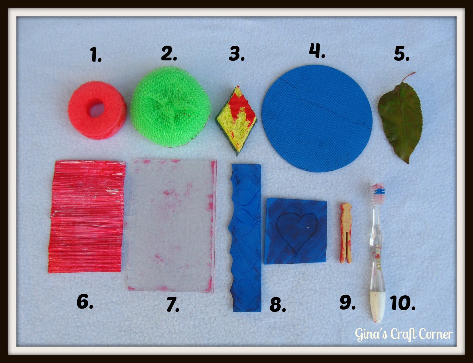 Gina's Craft Corner 10 Easy Ways to Handprint Your Own Fabric