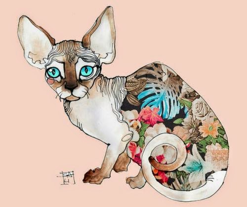 Коты с татуировками рисунки Коты с татуировками рисунки
