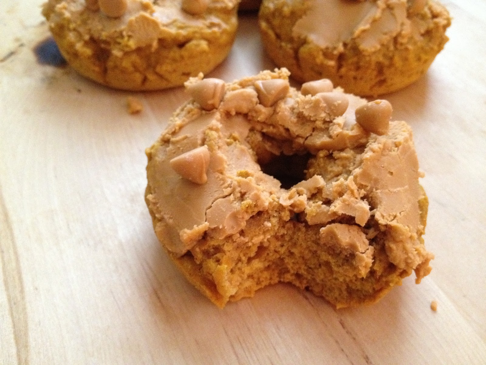 love lola Baked Pumpkin Buttermilk Donuts with Butterscotch Frosting