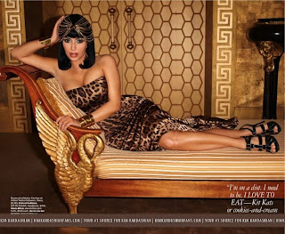 Kim Kardashian Channels Cleopatra for Harpers Bazaar Cover
