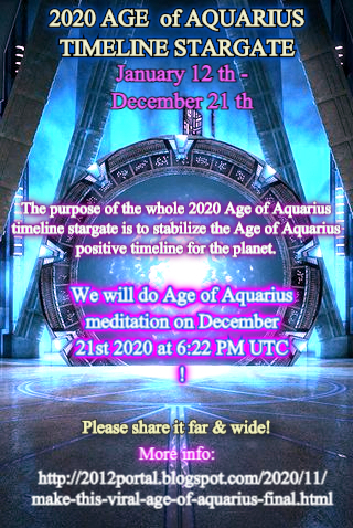 2020 Age of Aquarius timeline stargate