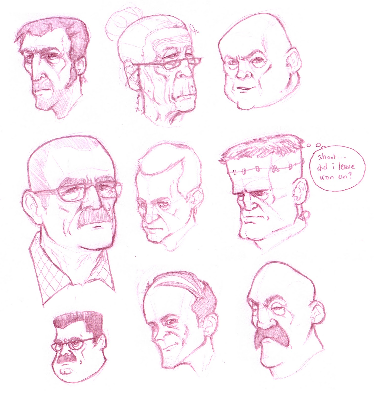 timothy anderson art head sketches