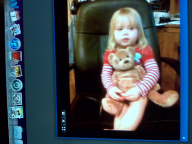 MaKenzie with her teddy bear