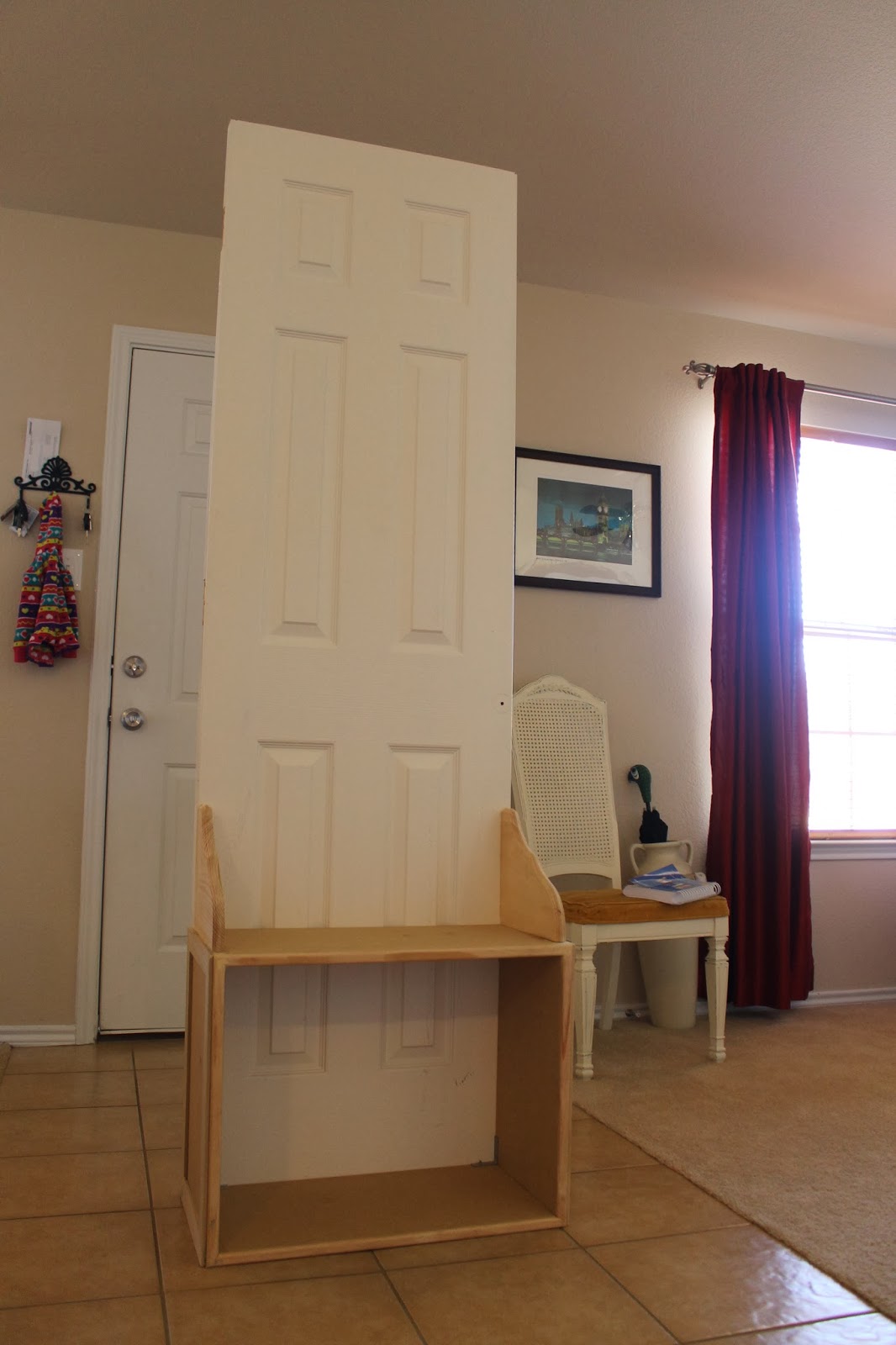 HARMONizing DIY Hall Tree from Old Door