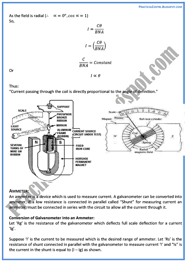electrical-measuring-instruments-theory-notes-physics-12th