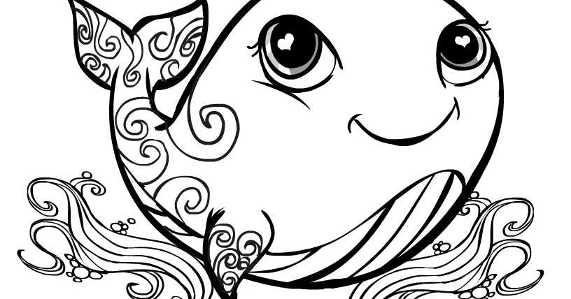 Creative Cuties: Whale Coloring page