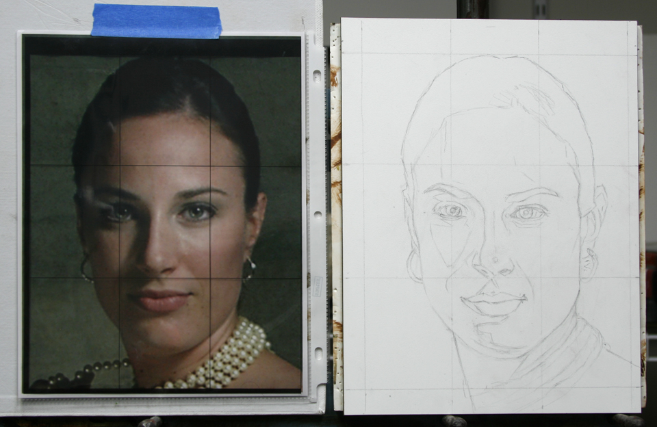 Terry Strickland Art Painting a Head Sudy, Part 1