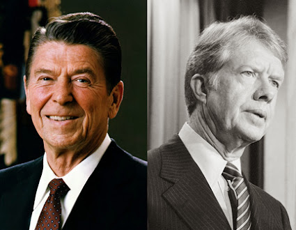 Presidents Carter and Reagan