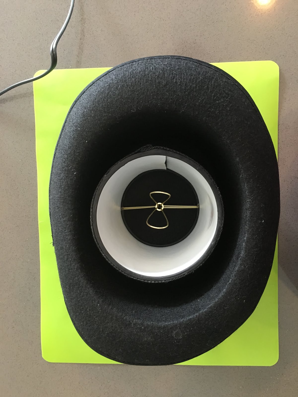 By the Light of the Chandelier Top Hat Lamp