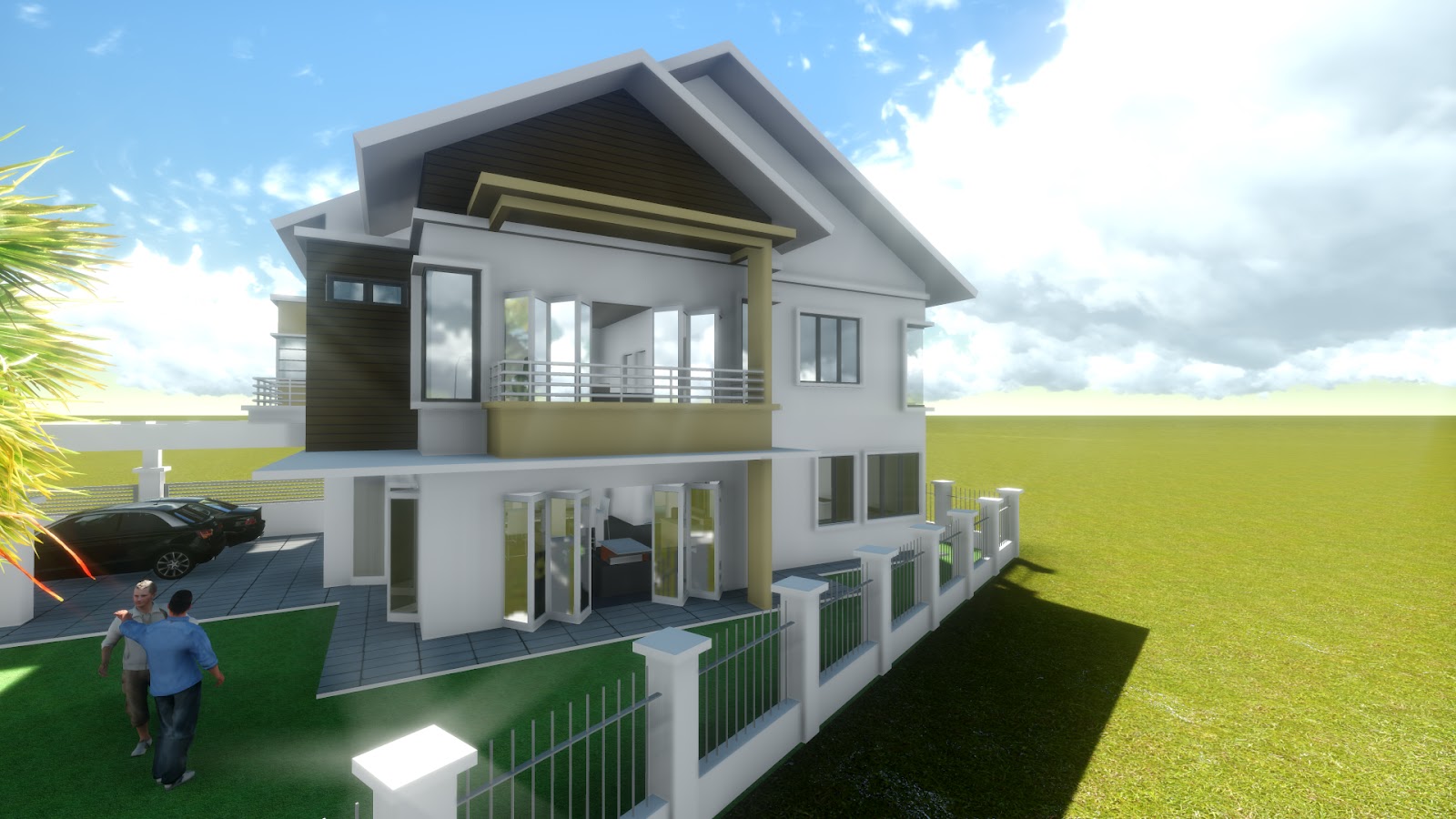 Design and Drafting rumah teres di puchong