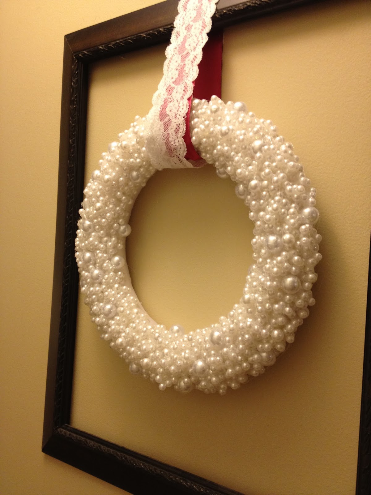 Our Love Nest DIY Decorative Pearl Wreath