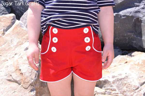 kid's sailor shorts