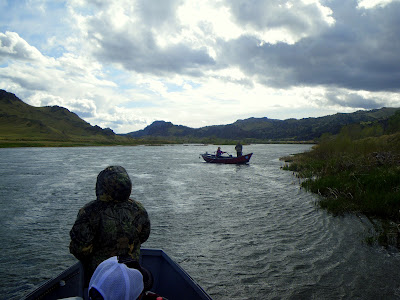 A windy day on the Missouri River in early May (Montana)