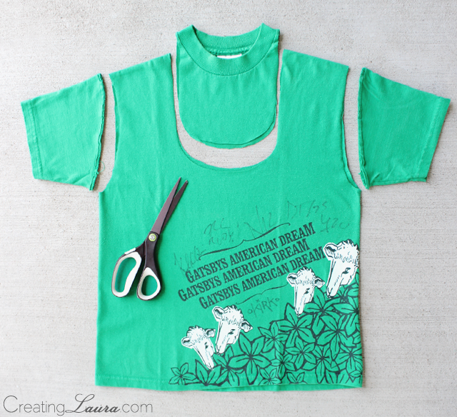 Creating Laura: Making a tote bag out of a t-shirt