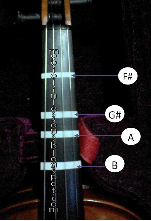 My Violin Lessons: How to Put Violin Tapes