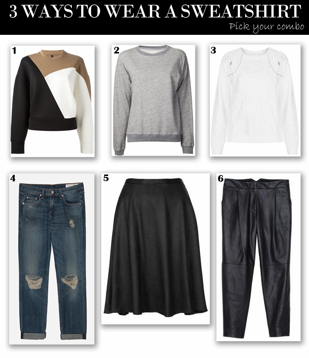 Chic Inspector 3 Ways To Wear A Sweatshirt