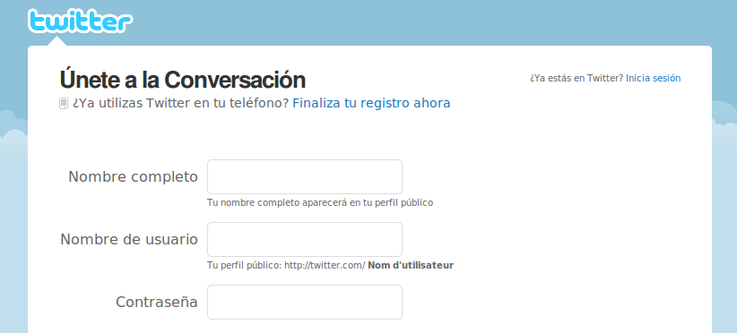 Twitter entrar Twitter entrar