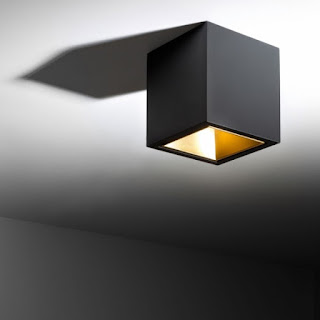 DELTALIGHT BOXY L+ LED 2733 BLACK-GOLD MAT - CEILING SURFACE MOUNTED - 251678123B-MMAT