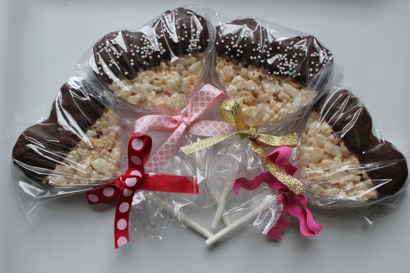 Chocolate Heart Rice Krispie Valentines