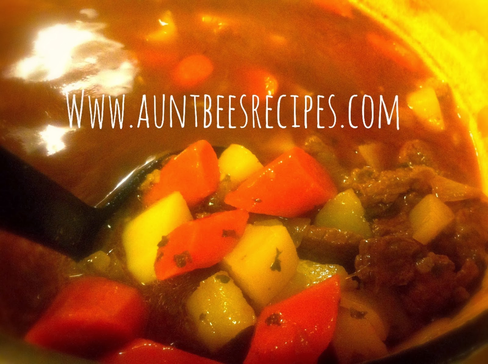Beef Stew with Beer and Paprika Aunt Bee's Recipes