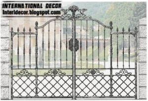 french iron gate, iron portal modern design 2013