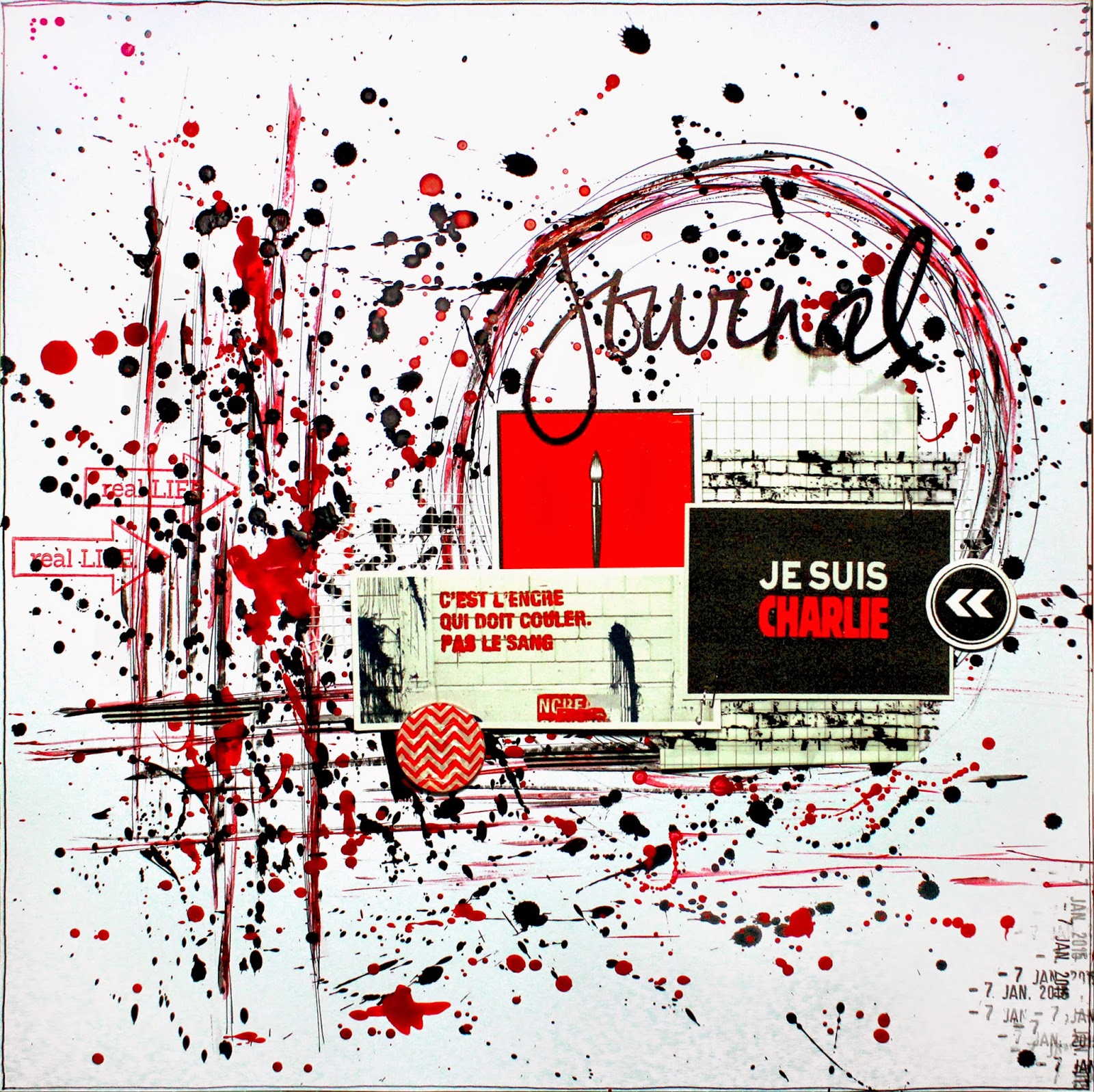 Scrap Plaisir le scrap de shannon91 Inspiration peinture façon