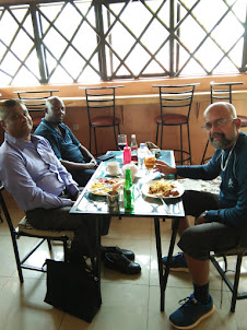 Lunch at "Arona Restaurant" in Kigali.
