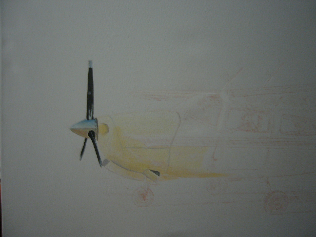 Art From The Heart Tutorials Acrylic Painting of an Aircraft