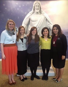 The Sister Missionaries of the London Temple Visitors' Centre that eat my food