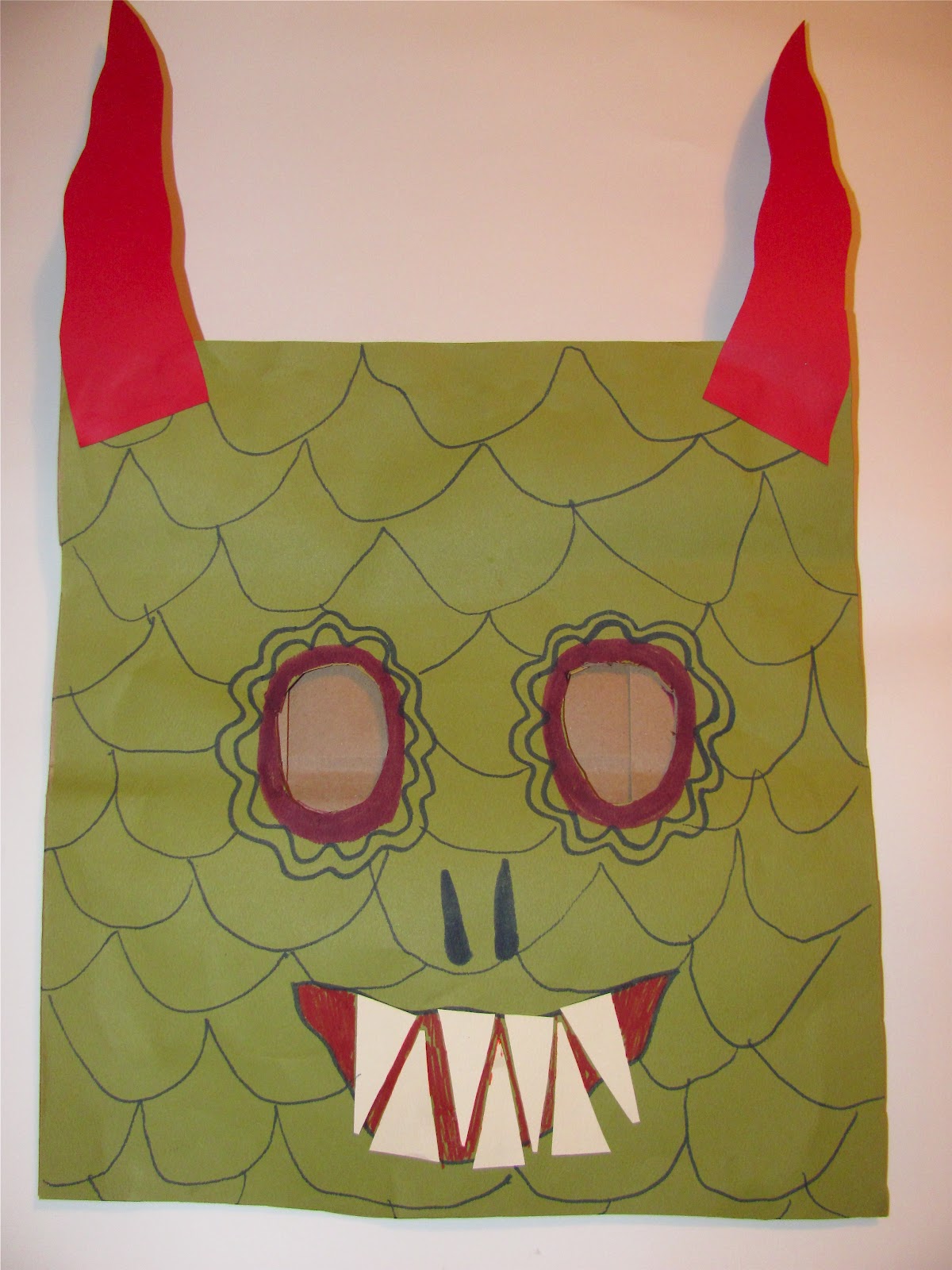 The Chocolate Muffin Tree Paper Bag Mask Monsters Made From A Vintage Book