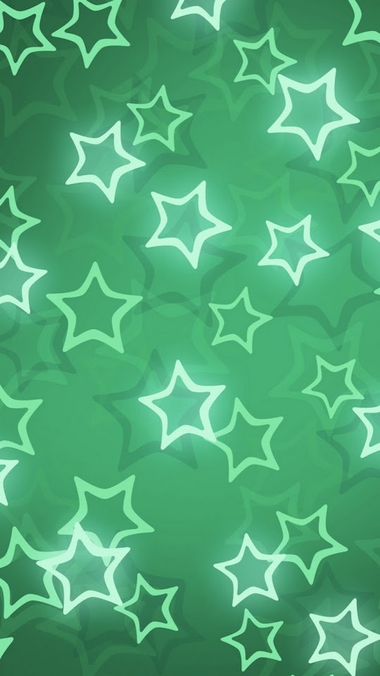 Shiny Stars Green Pattern  Galaxy Note HD Wallpaper