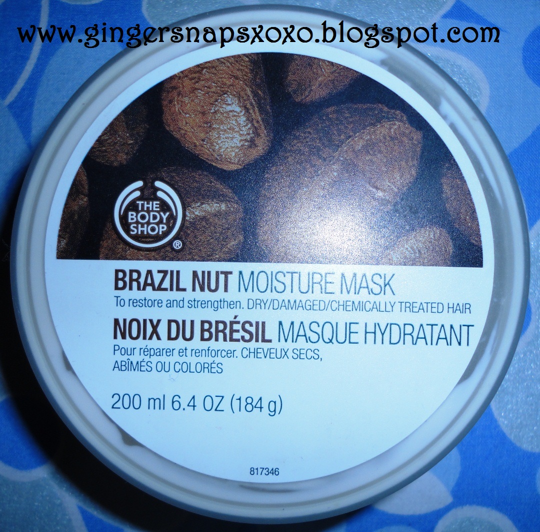The Body Shop Brazilian Nut Moisture Mask (review) GingerSnaps