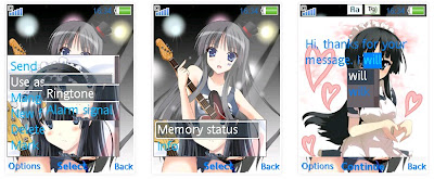 秋山澪@K-ON! SonyEricsson手機主題for Elm/Hazel/Yari/w20﹝240x320﹞