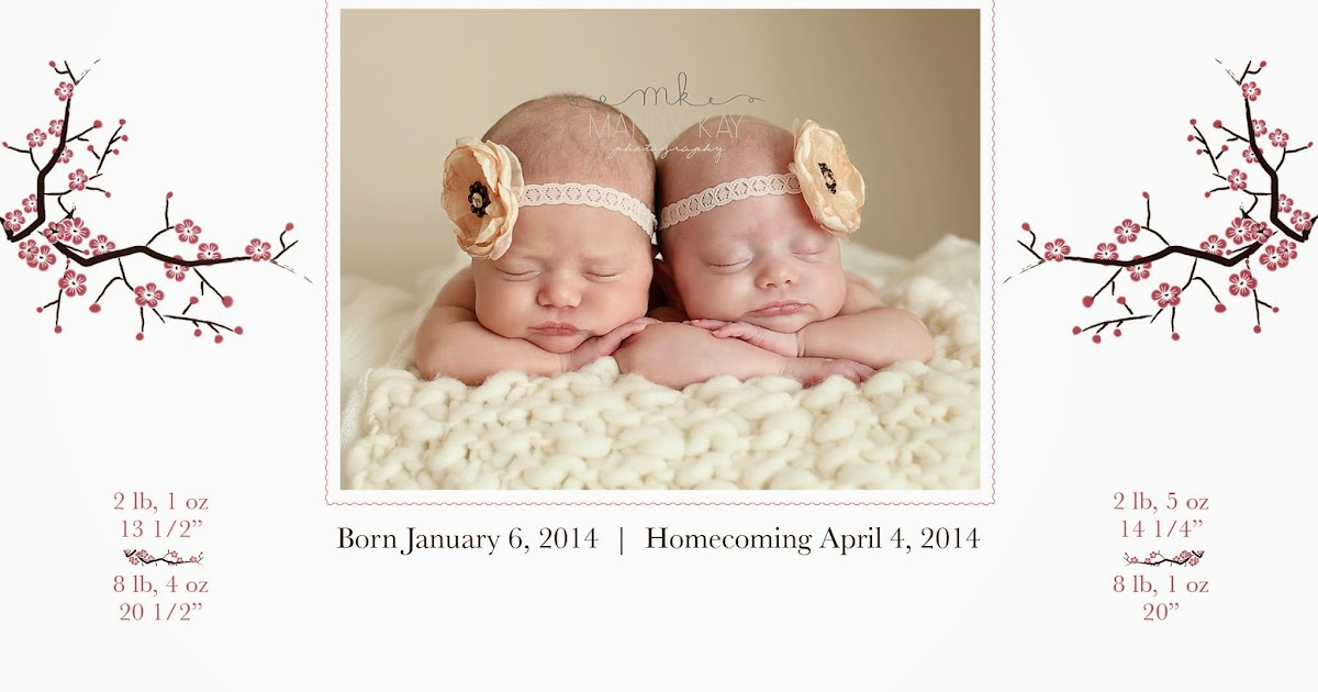 Preemie Prints Information Blog Baby Girl Preemie Birth Announcement