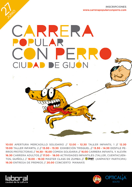 Asturias con niños: Carrera con perro en Gijón Asturias con niños: Carrera con perro en Gijón
