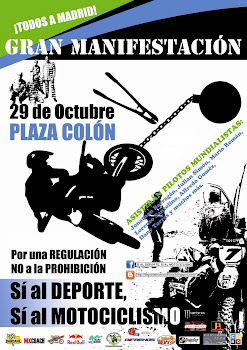 MANIFESTACION EN MADRID POR LA DEFENSA DE LA MOTO DE CAMPO 