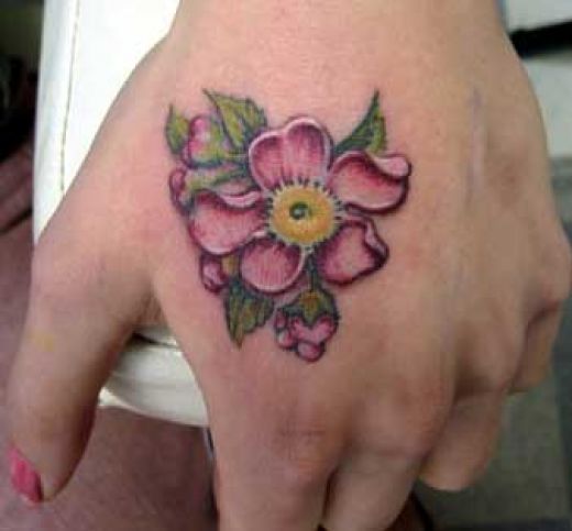 pictures of flower tattoos. flower tattoo pics. flower