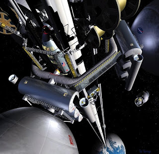 ©-free Space Elevator illustration from NASA