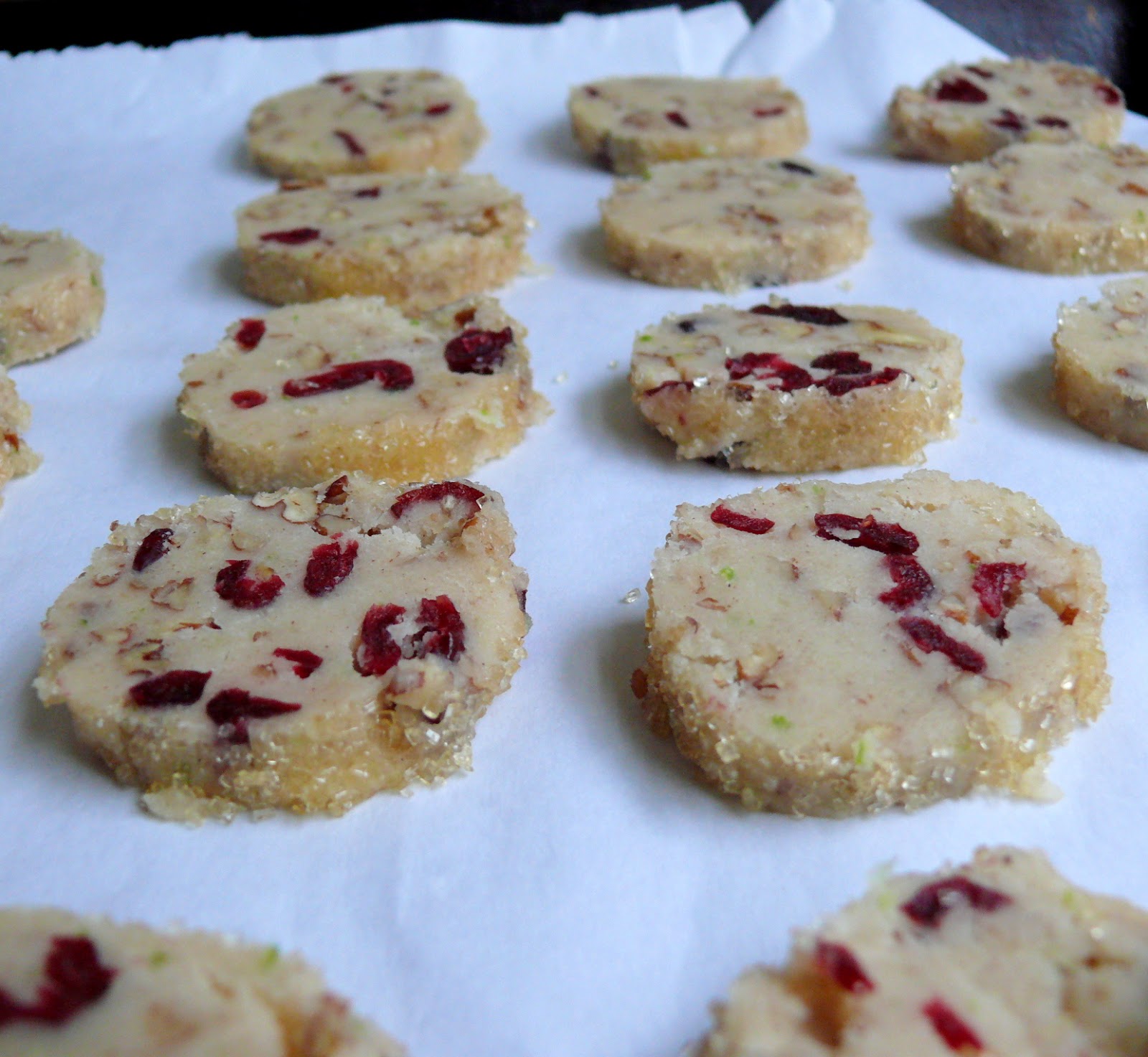 A Life of Little Pleasures Homemade SliceandBake CranberryNut Christmas Cookies