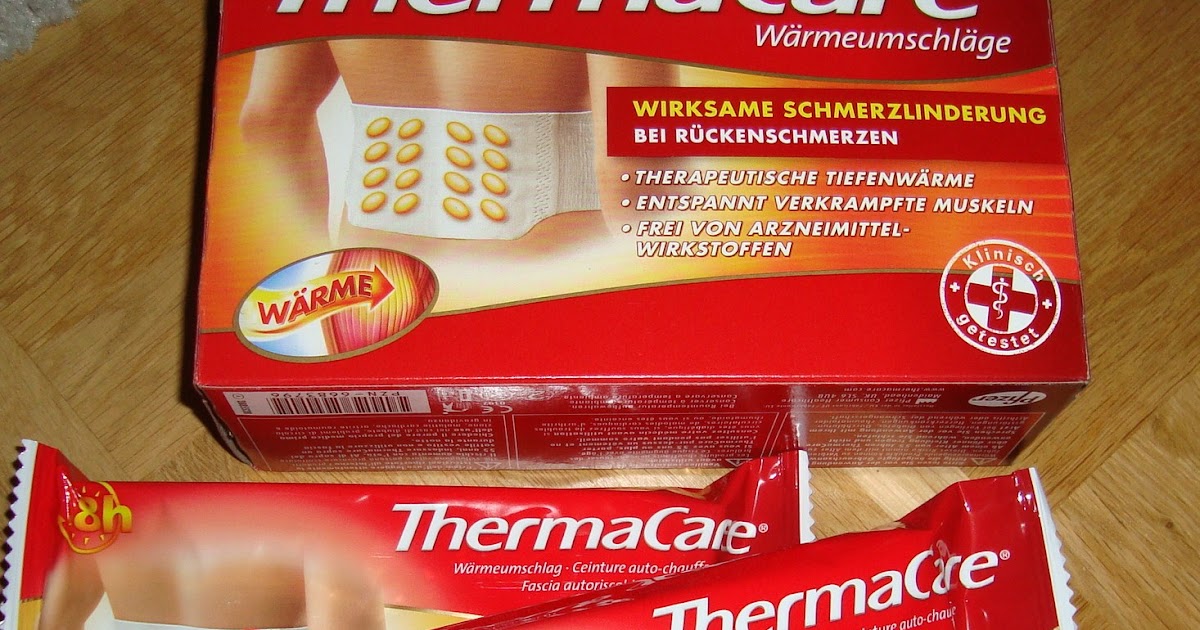TestTestHurra Thermacare Wärmepflaster